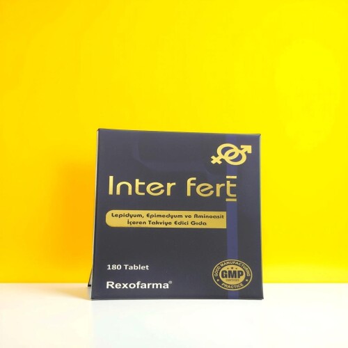 İnter Fert Lepidyum , Epimedyum ve Aminoasit İçeren Gıda 180 Tablet - Rexofarma