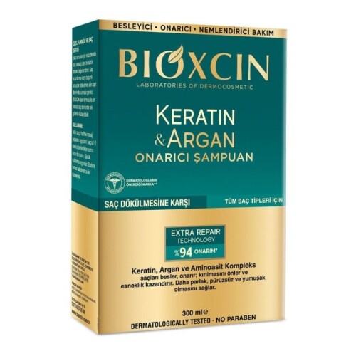 Bioxcin Keratin & Argan Onarıcı Şampuan 300 ml - Bioxcin