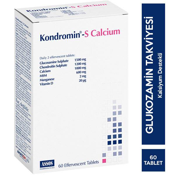 Kondromin-S Calcium Takviye Edici Gıda 60 Efervesan Tablet - 1
