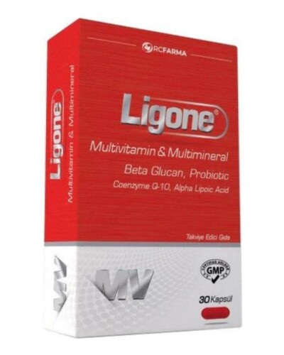 Ligone Beta-Glucan Probiotic Multivitamin 30 Kapsül - RCFARMA