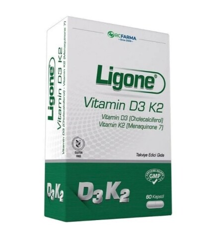 Ligone Vitamin D3k2 60 Kapsül - RCFarma