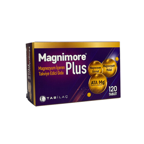 Magnimore Plus Magnezyum İçeren Takviye Edici Gıda 120 Tablet - Tab İlaç