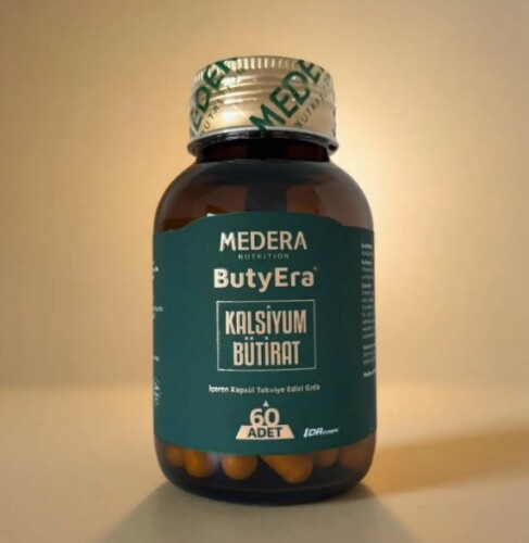 Medera ButyEra Nutrition Kalsiyum Bütirat İçeren Takviye Edici Gıda 60 Kapsül - ButyEra