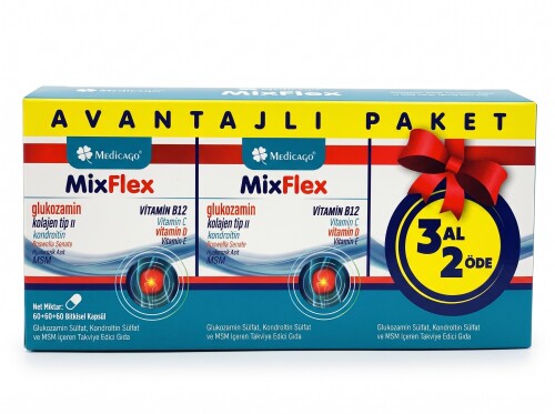 Medicago Mixflex Glucosamine 60 Tablet 3 Al 2 Öde - Medicago