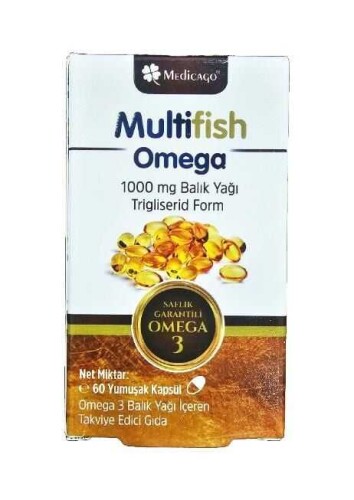 Medicago Omega-3 Balık Yağı 1000 Mg 60 Kapsül - Medicago