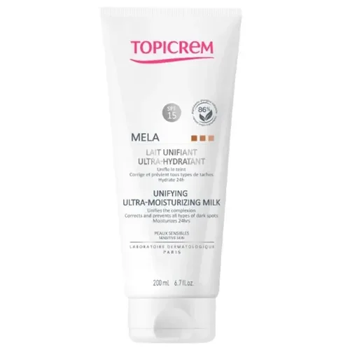 Mela Unifying Ultra Moisturizing Milk SPF15 Aydınlatıcı Vücut Sütü 200ml - Topicrem