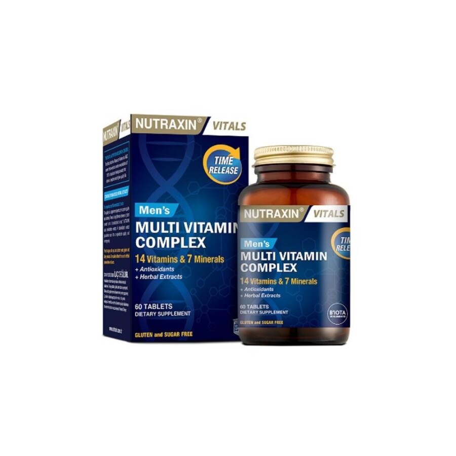 Men's Multi Vitamin ve Mineraller İçeren Complex Takviye Gıda 60 Tablet - 1