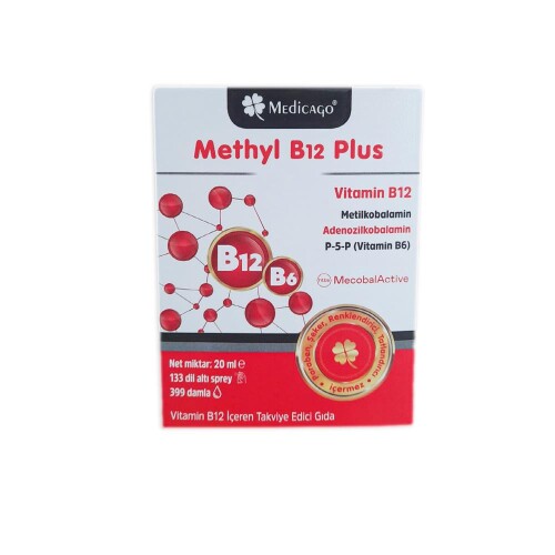 Methyl B12 Plus Sprey Takviye Edici Gıda 20ml - Medicago