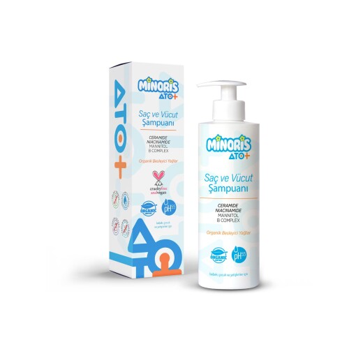 Minoris Ato+ Saç Ve Vücut Şampuanı 400ml - Minoris