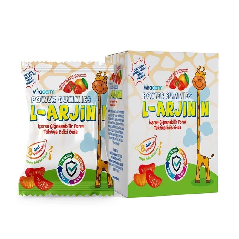 Miraderm Power Gummies L Arginin 64 Jel - 1