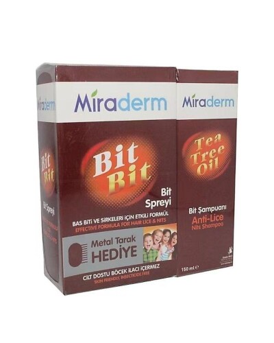 Miraderm Tea Tree Oil Şampuan 150 ml + Bit Spreyi 100 ml - Miraderm