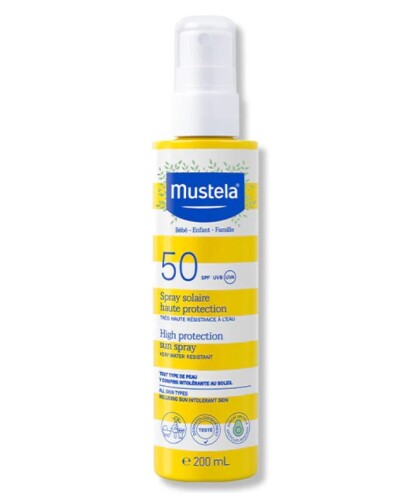 Mustela Yüksek Korumalı Güneş Spreyi SPF50 200ml - Mustela