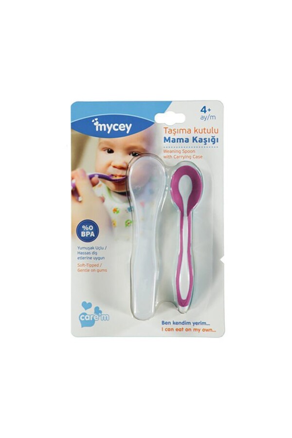 Mycey Taşıma Kutulu Mama Kaşığı - 1