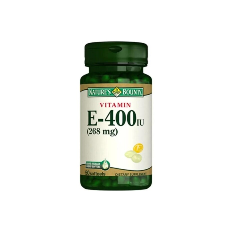 Nature's Bounty Vitamin E 400 IU 50 Softgel - 1