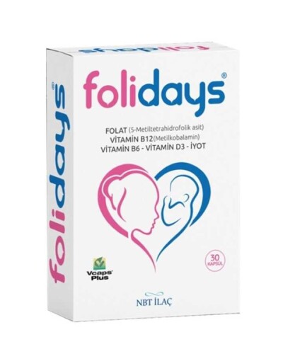Nbt Life Folidays Folik Asit ve İyot İçeren 30 Kapsül - Nbt İlaç