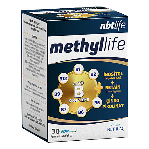 Nbt Life Methyllife Aktif B Kompleks 30 Kapsül - Nbt İlaç