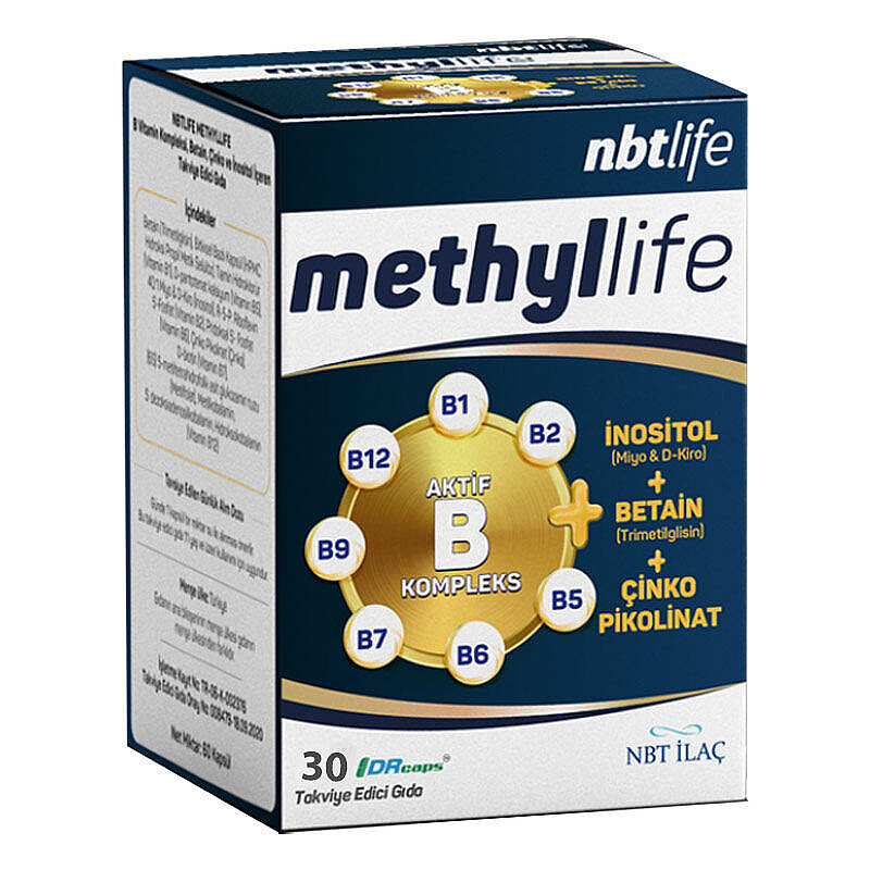 Nbt Life Methyllife Aktif B Kompleks 30 Kapsül - 1