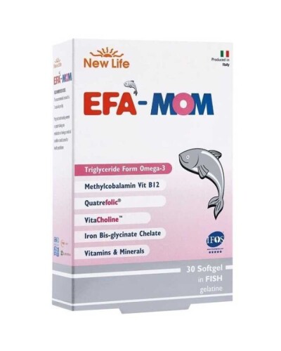 New Life EFA Mom Takviye Edici Gıda 30 Kapsül - New Life
