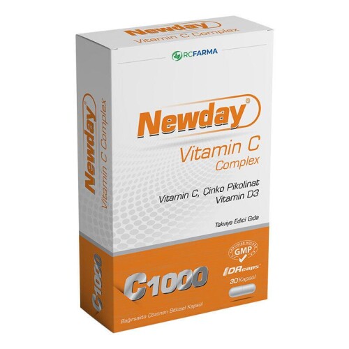 Newvit Newday Vitamin C Complex 30 Kapsül - RCFarma
