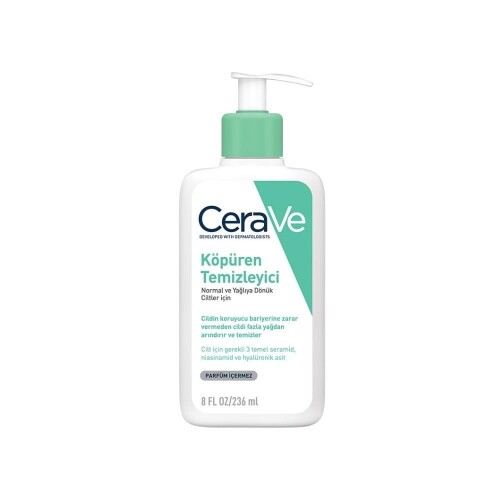 Normal ve Yağlıya Dönük Ciltler İçin Köpüren Temizleyici 236ml - CeraVe