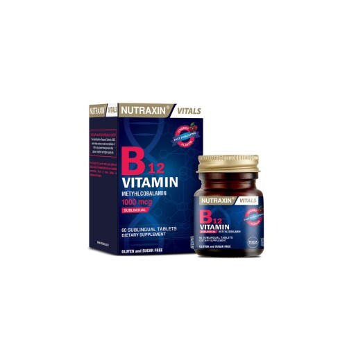 Nutraxin B12 Vitamin 1000 mcg 60 Dilaltı Tablet - Nutraxin