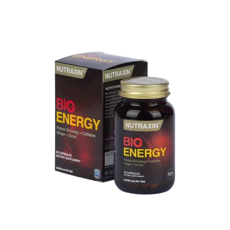 Nutraxin Big Energy Takviye Edici Gıda 60 Tablet - 1
