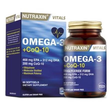 Nutraxin Omega-3 & Co Q-10 Yumuşak 60 Kapsül - Nutraxin