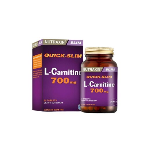 Nutraxin Quick-Slim L-Carnitine 700mg 60 Kapsül - Nutraxin