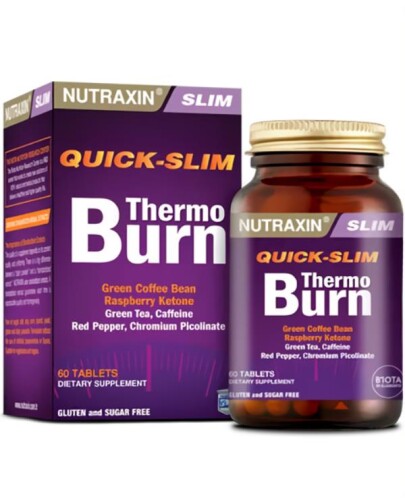 Nutraxin Quick Slim Thermo Burn Yeşil Çay Ekstresi İçeren Takviye Edici Gıda 60 Tablet - Nutraxin