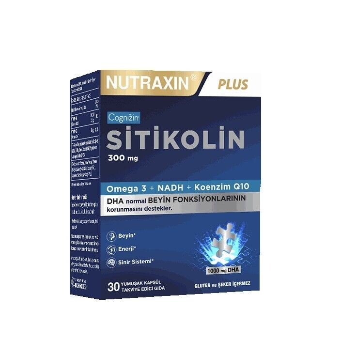 Nutraxin Sitikolin 300 mg 30 Kapsül - 1