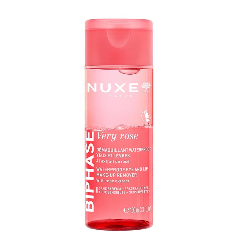 Nuxe Very Rose Biphase Waterproof Eye and Lip Make-Up Remover 100 ml - 1