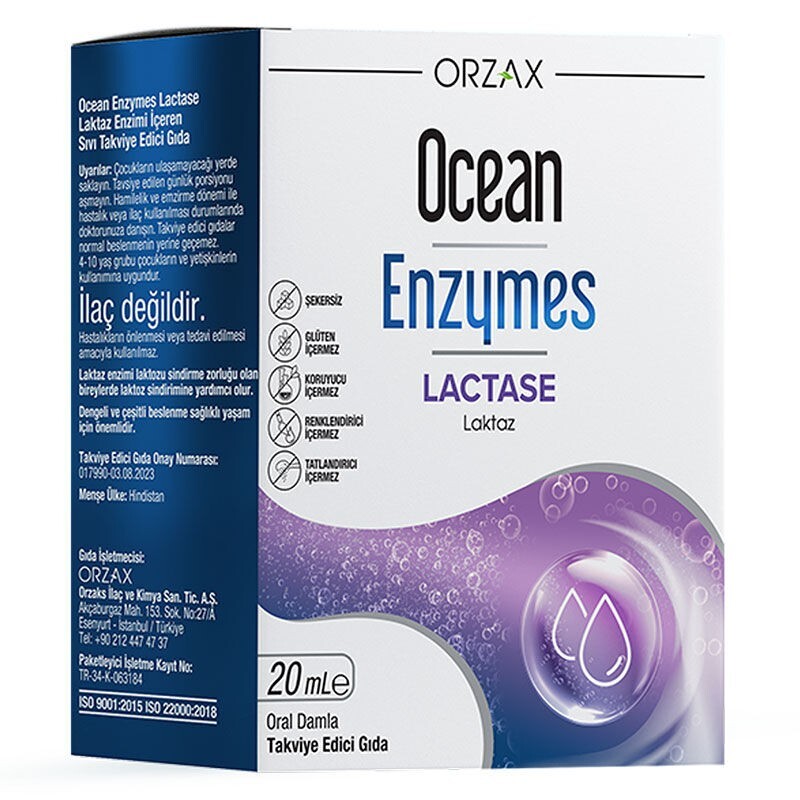 Ocean Enzymes Lactase Damla 20 ml - 1
