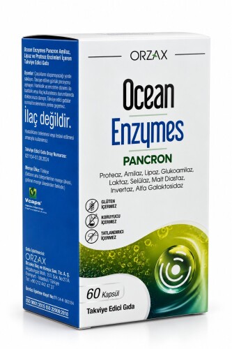 Ocean Enzymes Pancron 60 Kapsül - Orzax