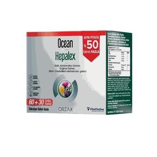 Ocean Hepalex 60+30 Yumuşak Kapsül - 1