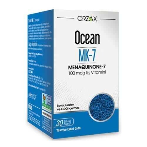 Ocean Menaquinone-7 Takviye Edici Gıda 30 Kapsül - Orzax