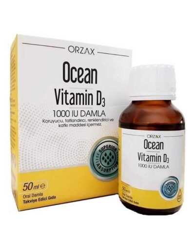 Ocean Vitamin D3 1000 IU Damla 50 ml - Orzax