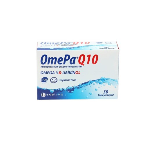 Omepa-Q10 Omega3 Ve Ubiquinol İçeren Takviye Edici Gıda 30 Yumuşak Kapsül - Tab İlaç