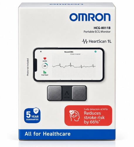 Omron HeartScan 1L Tek Kanallı Taşınabilir EKG Ölçüm Cihazı - Omron