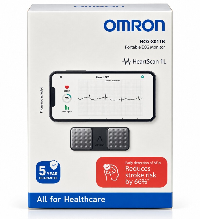Omron HeartScan 1L Tek Kanallı Taşınabilir EKG Ölçüm Cihazı - 1