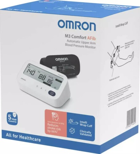 Omron M3 Comfort Afib Koldan Tansiyon Aleti HEM-7196-FLE - Omron