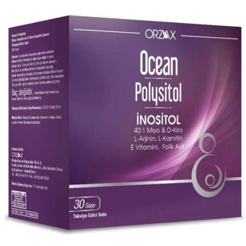Orzax Ocean Polysitol Takviye Edici Gıda 30 Saşe - Folik Asit 400 μg - Orzax