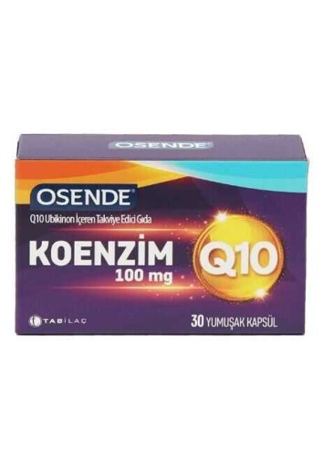Osende Koenzim 100mg Q10 30 Yumuşak Kapsül - Tab İlaç