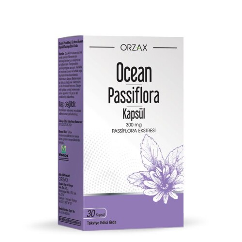 Ocean Passiflora Takviye Edici Gıda 300 mg 30 Kapsül - Orzax