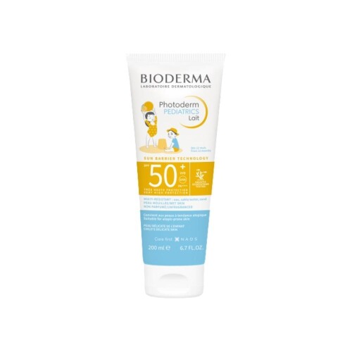 Photoderm Pediatrics Lait SPF50+ Çocuklar ve Bebekler İçin Güneş Koruyucu Süt 200 ml - Bioderma