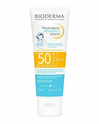 Photoderm Pediatrics Mineral SPF50+ Yenidoğan Bebeklere Özel Güneş Kremi 50g - Bioderma