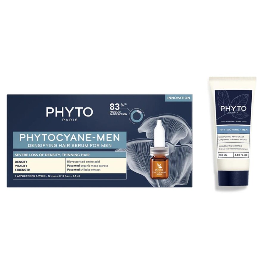 Phyto Phytocyane Erkek Tipi Dökülme Serum Ve Şampuan 100 Ml Set - 1