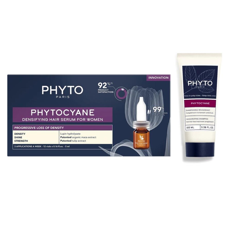 Phyto Phytocyane Kadın Serum Ve Şampuan 100 Ml Yoğun Dökülme Karşıtı Set - 1