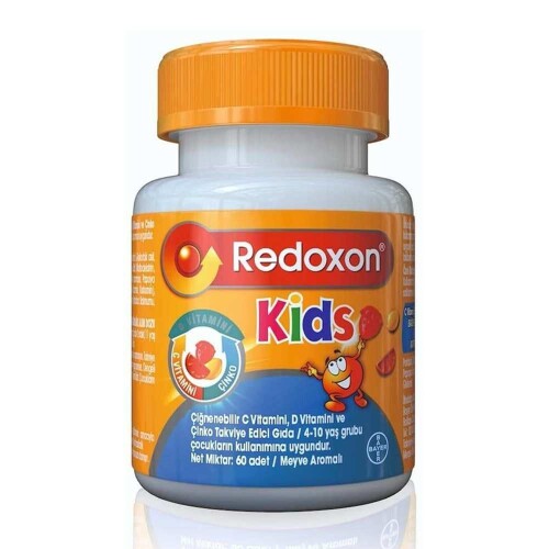 Redoxon Kids C Vitamini D Vitamini ve Çinko İçeren 60 Çiğnenebilir Tablet 