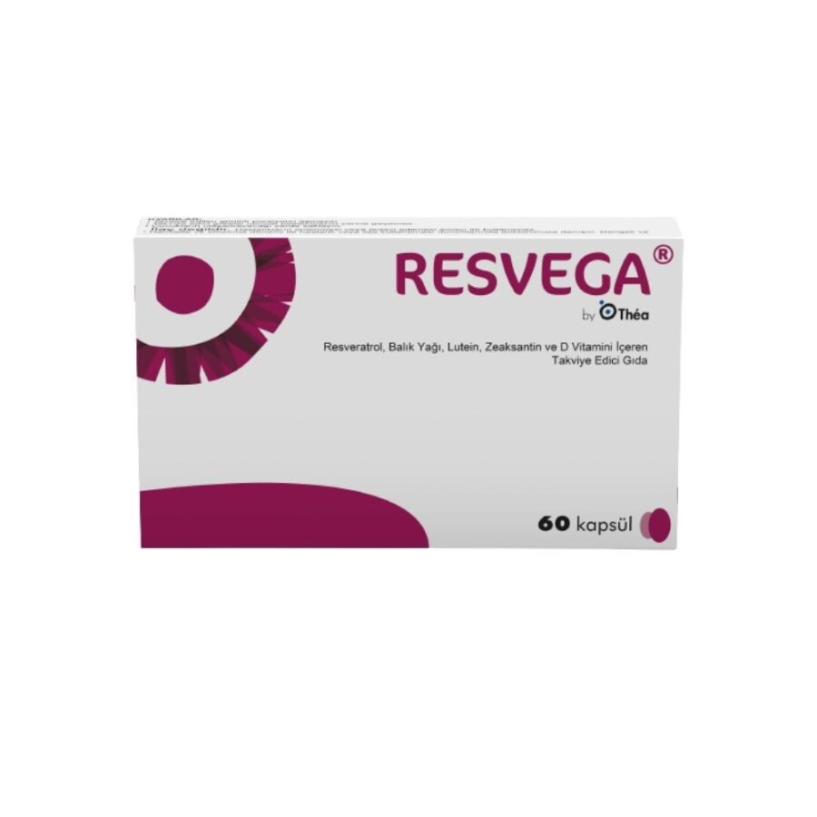 Resvega Resveratrol, Balık Yağı,Vitaminler Ve Mineraller İçeren Takviye Edici Gıda 60 Kapsül - 1