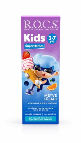Rocs Kids 3-7 Yaş Meyve Külahı Çocuk Diş Macunu 35 Ml/45 gr - R.O.C.S.